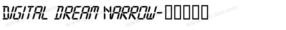 Digital dream Narrow字体转换